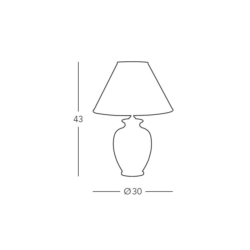 Kolarz 731.70W - Настільна лампа NONNA 1xE27/100W/230V білий