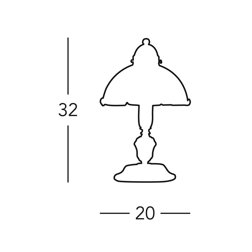 Kolarz 731.73.17 - Настільна лампа NONNA 1xE27/75W/230V синя