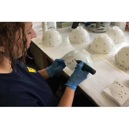 Kolarz 731.73.21 - Настольная лампа NONNA 1xE27/75W/230V зелёная