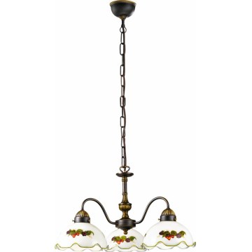 Kolarz 731.83.113 - Люстра на ланцюзі NONNA 3xE27/75W/230V вино/полуниця