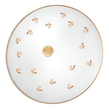 Kolarz 731.U12.4.160 - Настенный светильник NONNA 2xE14/60W/230V, диам. 32 см, с цветочным декором, розовое золото