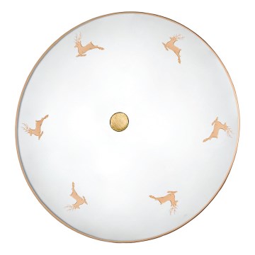 Kolarz 731.U14.4.150 - Настенный светильник NONNA 4xE27/60W/230V, диам. 54 см, с мотивом оленя, розовое золото