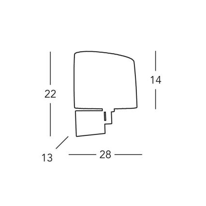 Kolarz A1307.61.6 - Настенный светильник SAND 1x E14/40W/230V