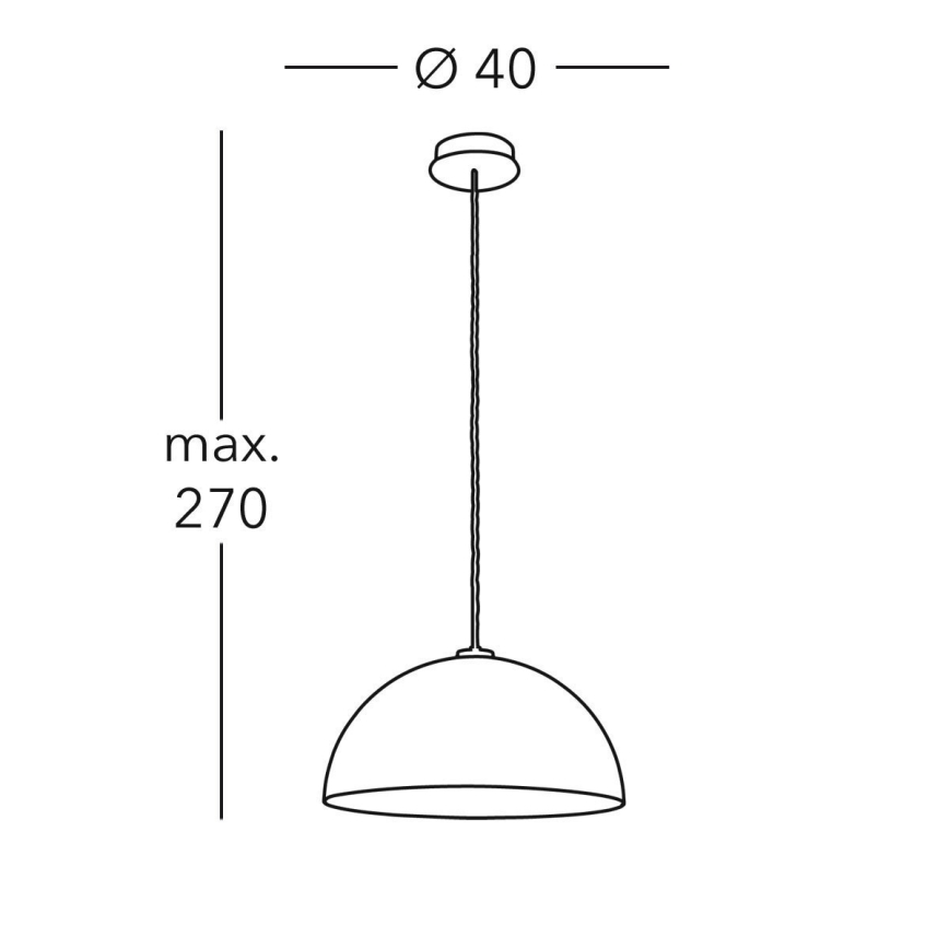 Kolarz A1339.31.Co.VinCu/40 - Подвесная люстра CULT 1xE27/100W/230V диаметр 40 см медь
