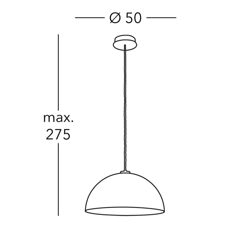 Kolarz A1339.31.Co.VinCu/50 - Подвесная люстра CULT 1xE27/100W/230V диаметр 50 см медь