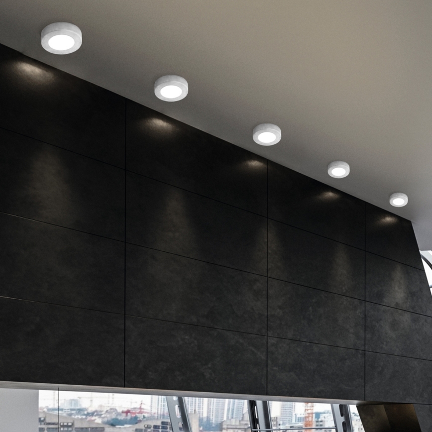 Kolarz A1344.10R.Ag - Светодиодный диммируемый потолочный светильник CLICK LED-GX53/7W/230V