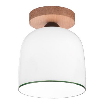 Kolarz A1352.11.G - Припотолочная люстра NONNA 1xE27/60W/230V дуб/белый/зеленый