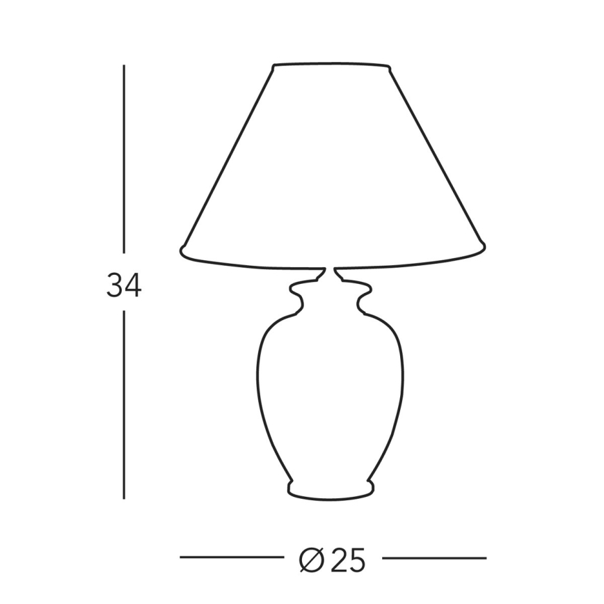 Kolarz A1354.71S - Настільна лампа GIARDINO 1xE27/60W/230V діаметр 25 см