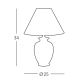 Kolarz A1354.71S - Настольная лампа GIARDINO 1xE27/60W/230V диаметр 25 см