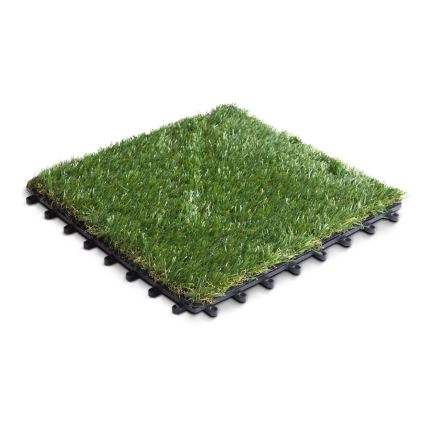 Komplekt із 11 шт. штучного газону 30x30 cm, висота ворсу 20 mm, зелений