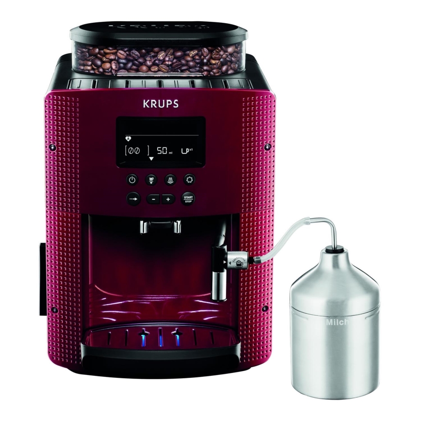 Krups - Автоматическая кофемашина с контейнером для молока ESSENTIAL 1450W/230V красный