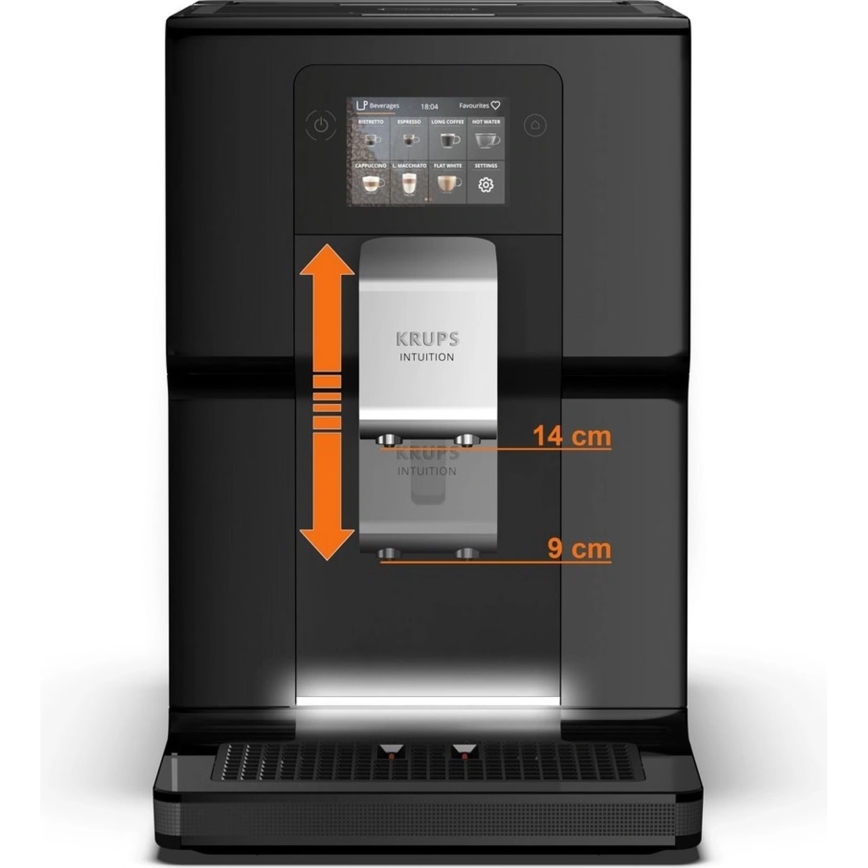Krups - Автоматическая кофемашина с контейнером для молока INTUITION PREFERENCE 1450W/230V черный