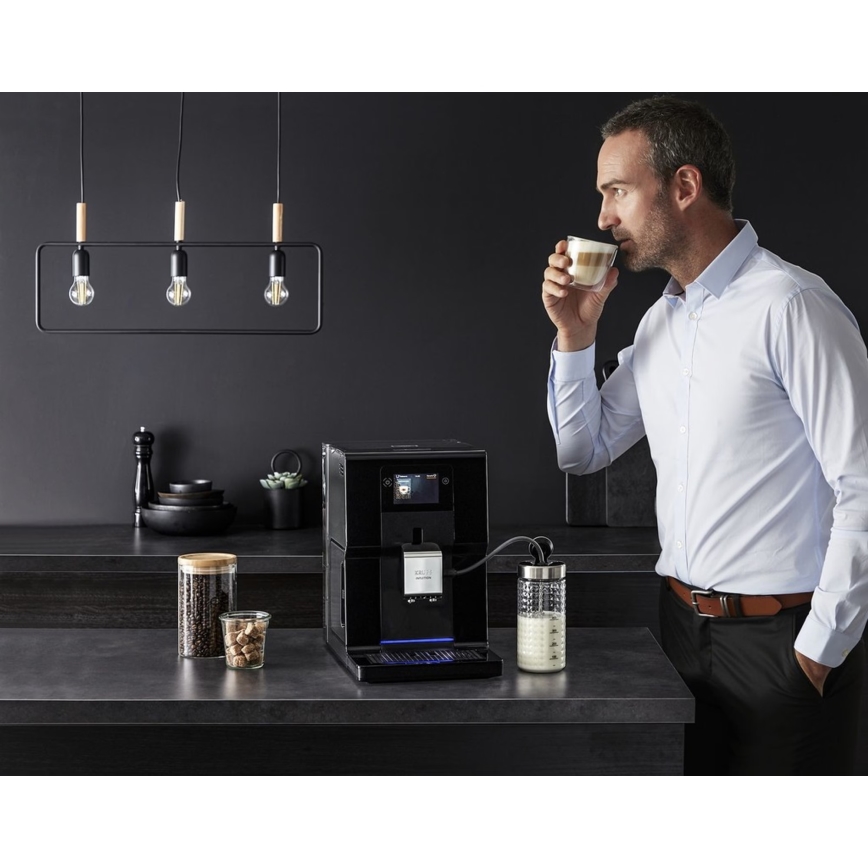Krups - Автоматическая кофемашина с контейнером для молока INTUITION PREFERENCE 1450W/230V черный