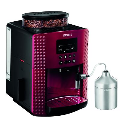 Krups - Автоматична кавоварка з контейнером для молока ESSENTIAL 1450W/230V червоний
