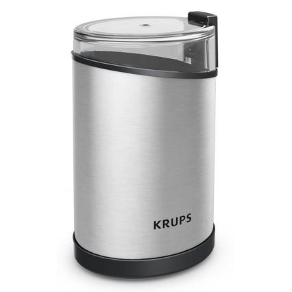 Krups - Электрическая кофемолка 85 г FAST-TOUCH 200W/230V матовый хром