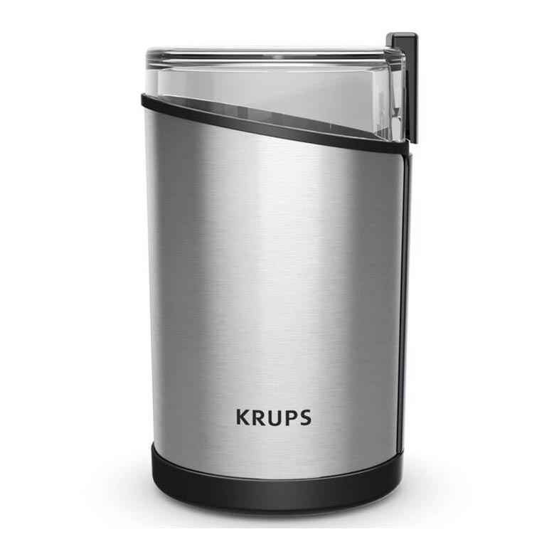 Krups - Электрическая кофемолка 85 г FAST-TOUCH 200W/230V матовый хром