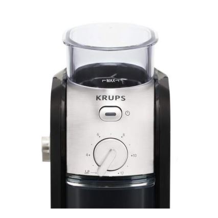 Krups - Електричний млинок для кави 110W/230V нержавіюча сталь/чорний