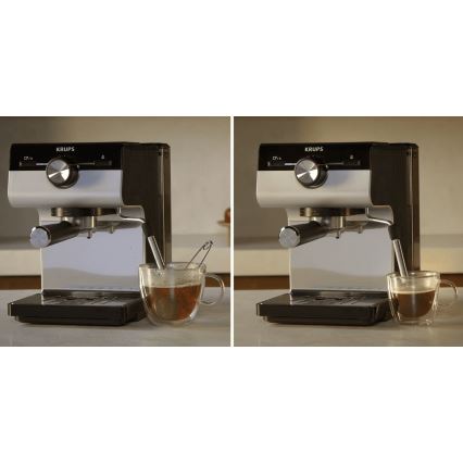 Krups - Ріжкова кавоварка на дві чашки AUTHENTIC 1450W/230V сірий