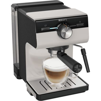 Krups - Рожковая кофеварка на две чашки AUTHENTIC 1450W/230V серый