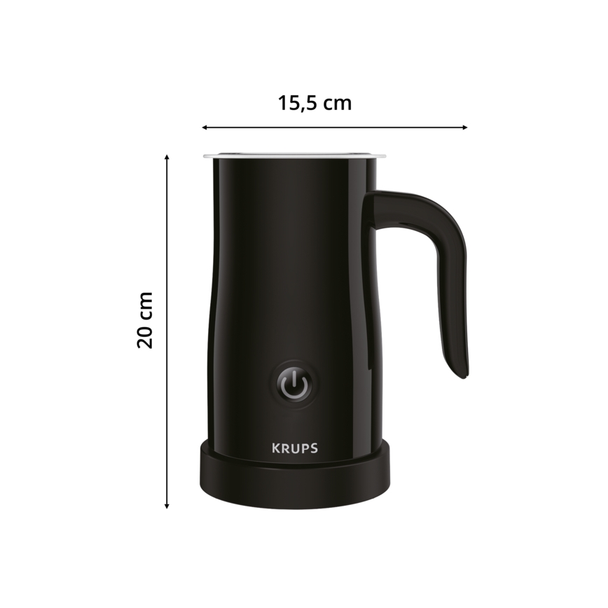 Krups - Вспениватель молока 300 мл черный