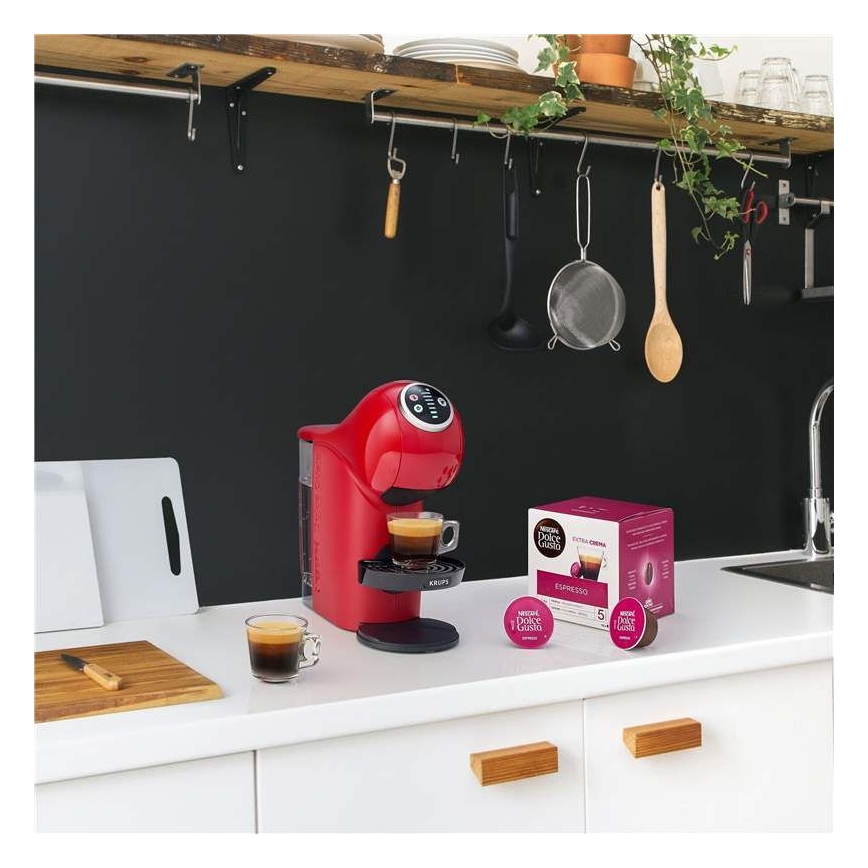 Krups - Капсульна кавоварка NESCAFÉ DOLCE GUSTO GENIO S PLUS 1500W червоний