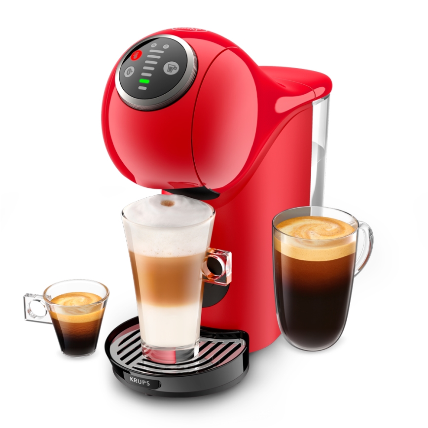 Krups - Капсульна кавоварка NESCAFÉ DOLCE GUSTO GENIO S PLUS 1500W червоний