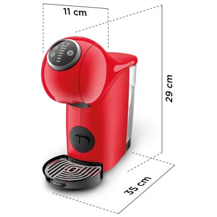 Krups - Капсульна кавоварка NESCAFÉ DOLCE GUSTO GENIO S PLUS 1500W червоний