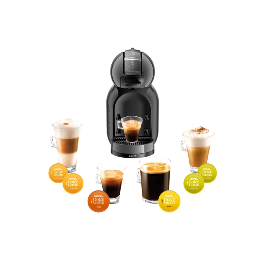 Krups - Капсульна кавоварка NESCAFÉ DOLCE GUSTO MINI ME 1500W антрацит