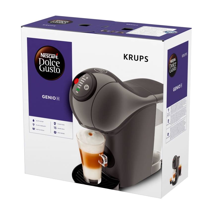 Krups - Капсульная кофемашина NESCAFÉ DOLCE GUSTO GENIO S 1500W антрацит