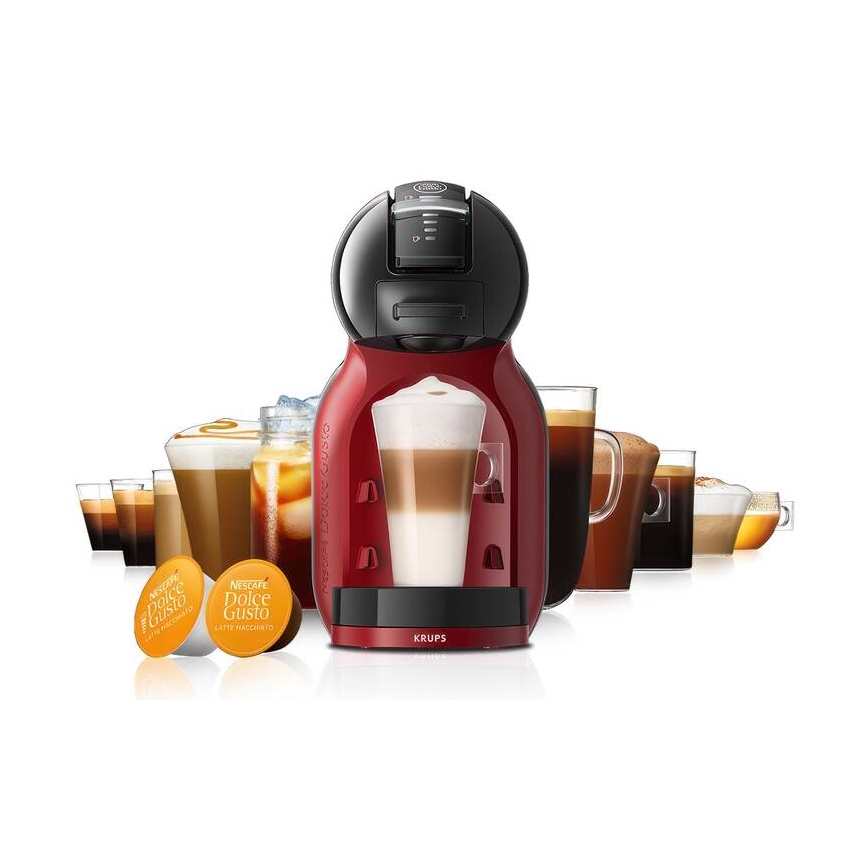 Krups - Кавоварка для капсул NESCAFÉ DOLCE GUSTO MINI ME 1500 Вт/230 В червона/чорна