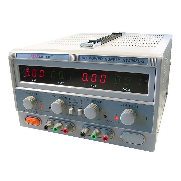 Лабораторний блок живлення 2x0-50V/0-5A