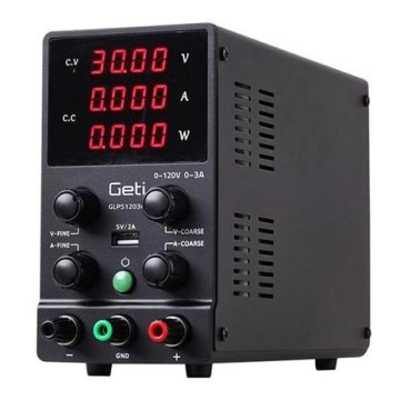 Лабораторный источник питания GETI GLPS1203H 0-120V/0-3A