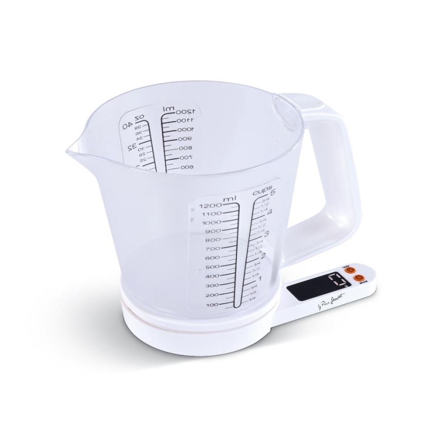 Lamart - Цифровые кухонные весы с мерной чашей 2xAAA белые