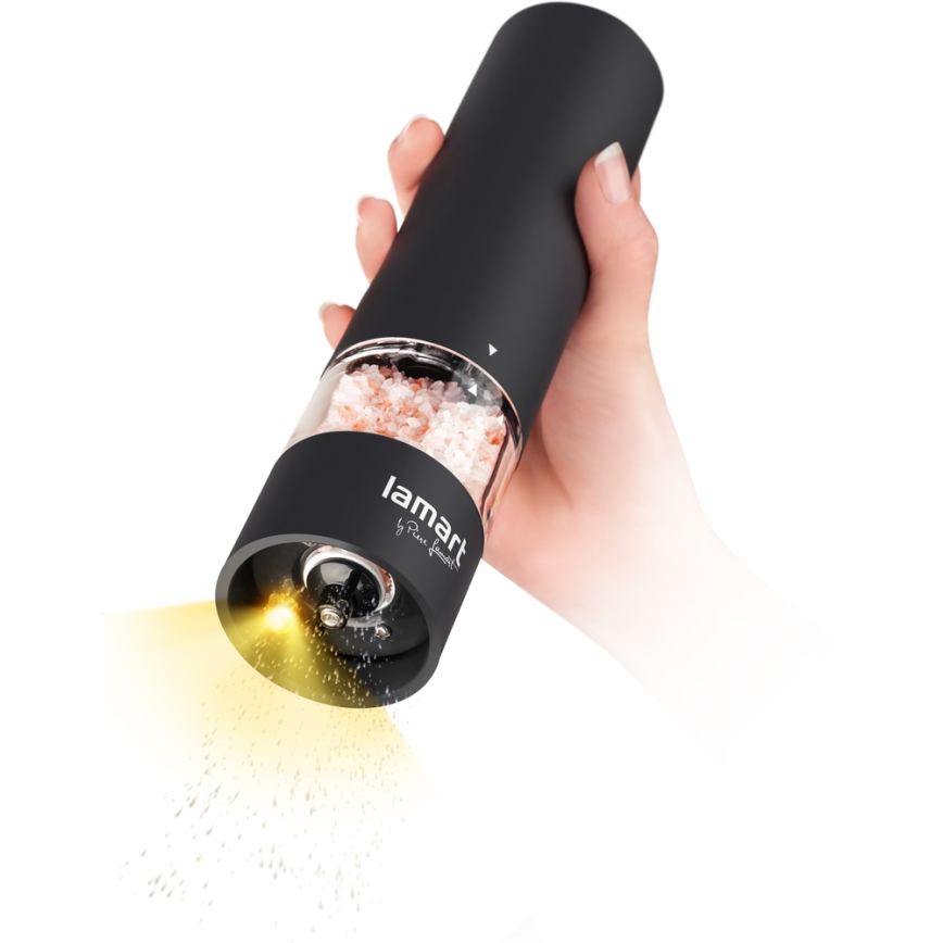 Lamart - Электрическая мельница для специй 4xAA черный