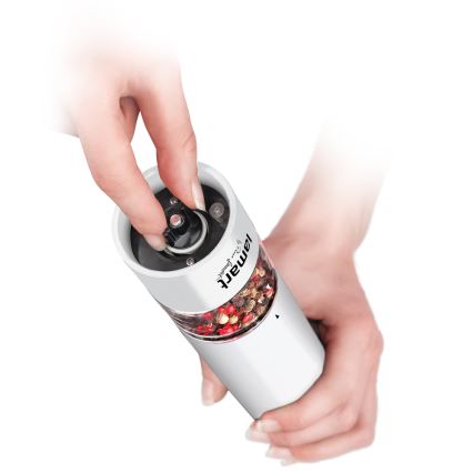 Lamart - Електричний млин для спецій 4xAA білий