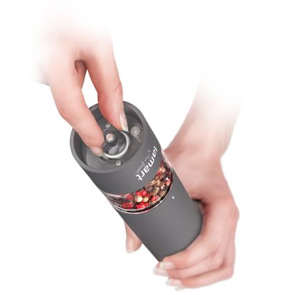 Lamart - Електричний млин для спецій 4xAA сірий