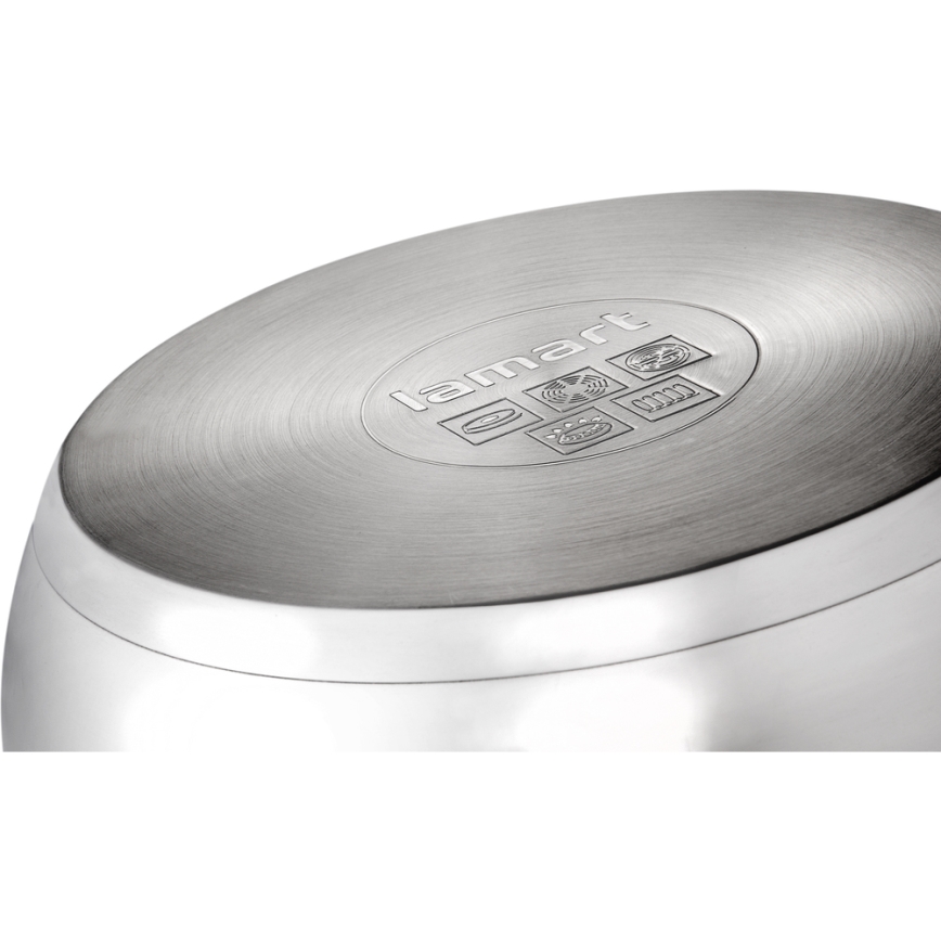 Lamart - Набір посуду з нержавіючої сталі 8 шт.