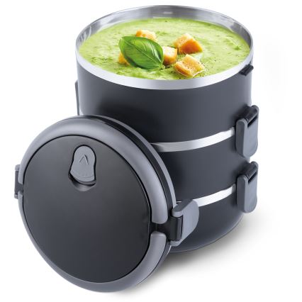Lamart - Термос для їжі 1,8 л чорний