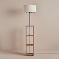 Lampa de podea AYD 1xE27/40W/230V maro/alb