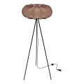 Lampa de podea CAFEE 1xE27/40W/230V maro/neagră