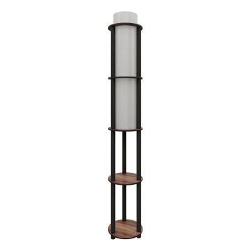 Lampă de podea cu rafturi NOTO 1xE27/40W/230V maro/negru