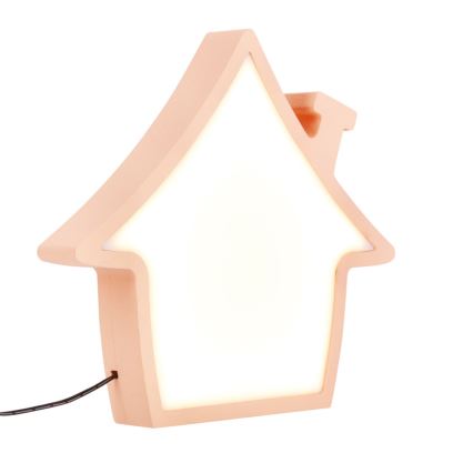 Лампа для дітей HOUSE LED/10W/230V рожевого кольору