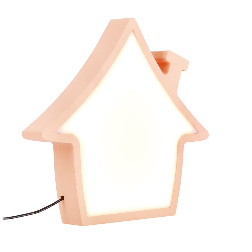 Лампа для дітей HOUSE LED/10W/230V рожевого кольору