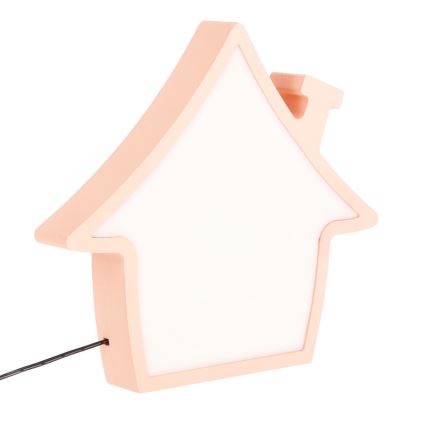 Лампа для дітей HOUSE LED/10W/230V рожевого кольору