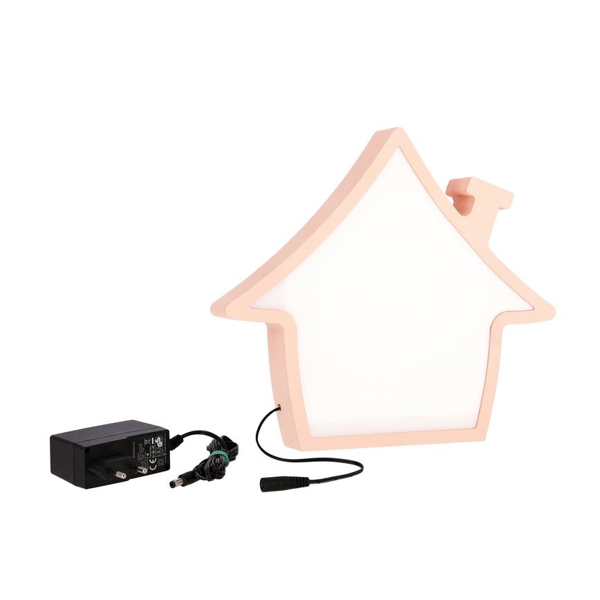 Лампа для дітей HOUSE LED/10W/230V рожевого кольору