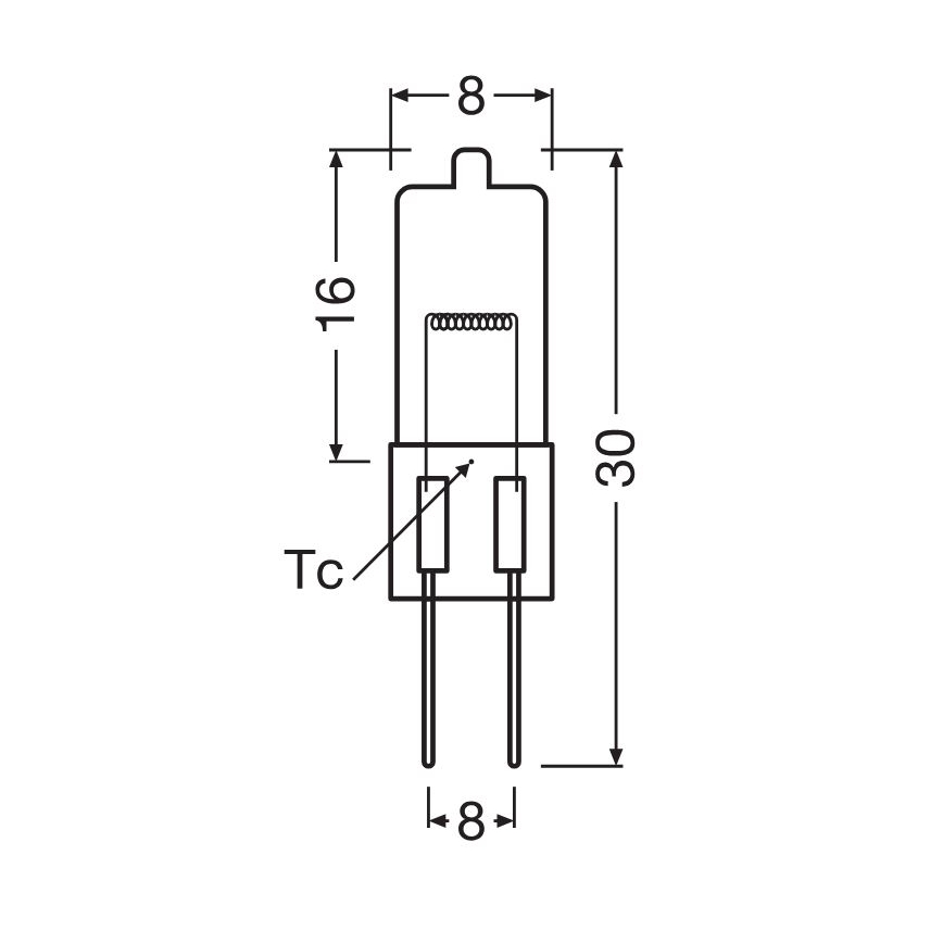 Лампа для духового шкафа HALOSTAR G4/20W/12V 2700K - Osram