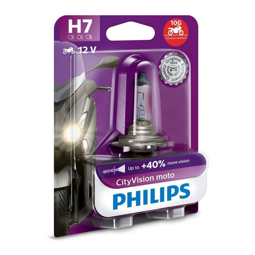 Лампа для мотоцикла Philips X-TREME VISION MOTO 12972CTVBW H7 PX26d/55W/12V 3200K