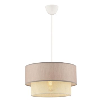 Лампа ECHO 1xE27/60W/230V бежова/кремова