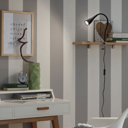 Лампа на прищіпці 1xGU10/3W/230V чорна