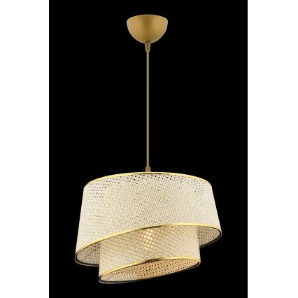 Лампa на верига BARETTE 1xE27/60W/230V кремова/златна